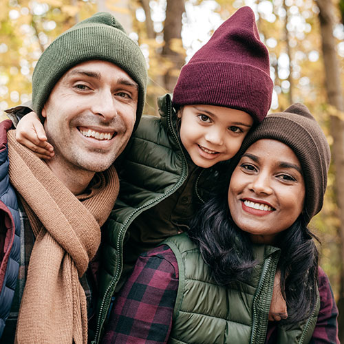 family enjoying outdoors